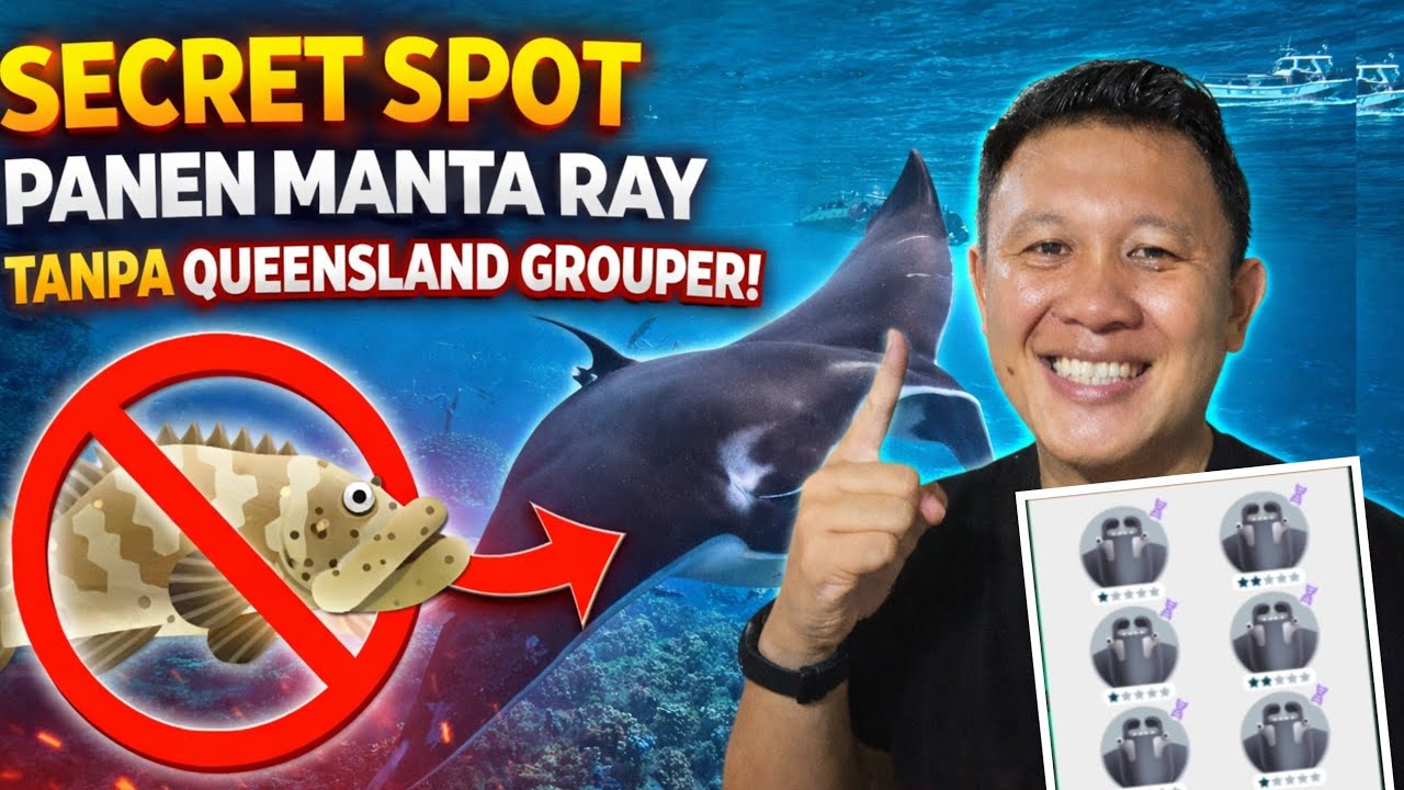 Tips PANEN Manta Ray in This SECRET SPOT❗Creatures of the Deep Fishing 2026