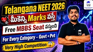NEET 2026 Telangana MBBS Expected Cut Off Marks | Category Wise TS MBBS Cut Off Analysis