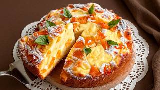 Peach Cake with a Cheesecake Filling! The Secret Is in the ORANGE CARAMEL 🍑🍊