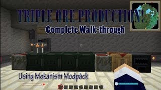Triple Ore Production with Mekanism - Walkthrough