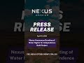 【 NEWS 】Nexus Announces Granting of Water Rights for Independence Gold Project