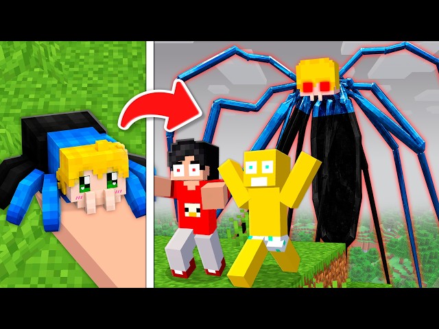 VIDA de ARANHA para TROLAR meus amigos no minecraft