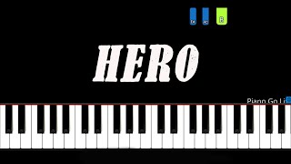 Mariah Carey - Hero Piano Tutorial