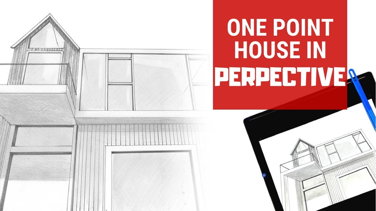 How to draw perspective using 1 point