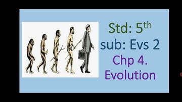 std 5th, Evs 2, chapter 4, Evolution, class 5