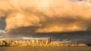 Information Spectacular Seattle Sunset and Full Snow Moon Rising (4K Time Lapse) Guide