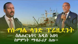 Alemneh Wasse የሱማሌ ላንድ ፕሬዚደንት ስለሐርጌሳና አዲስ አበባ ስምምነት ማብራሪያ ሰጡ፡፡