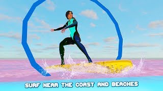 Surfing Board Rider Simulator - Water Sports Game Gameplay Video Android/iOS screenshot 5