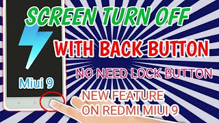 Turn off screen with back button || no need lock button screenshot 4