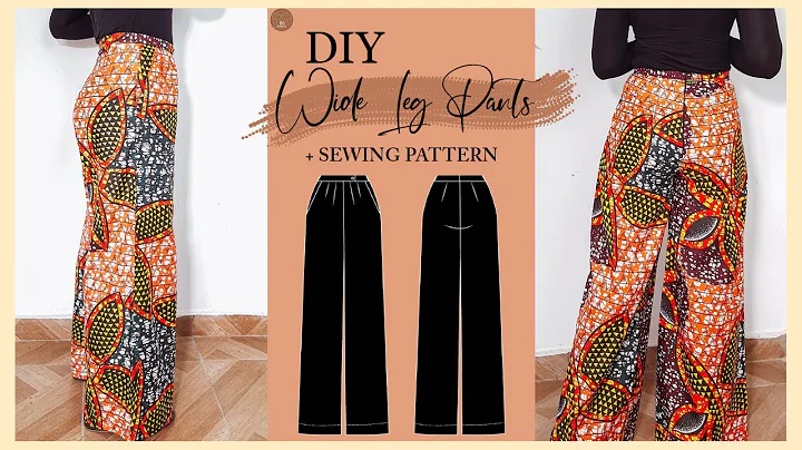 High waisted wide-leg pleated pants sewing tutorial /DIY wide leg pleated pants /DIY Pleated trouser