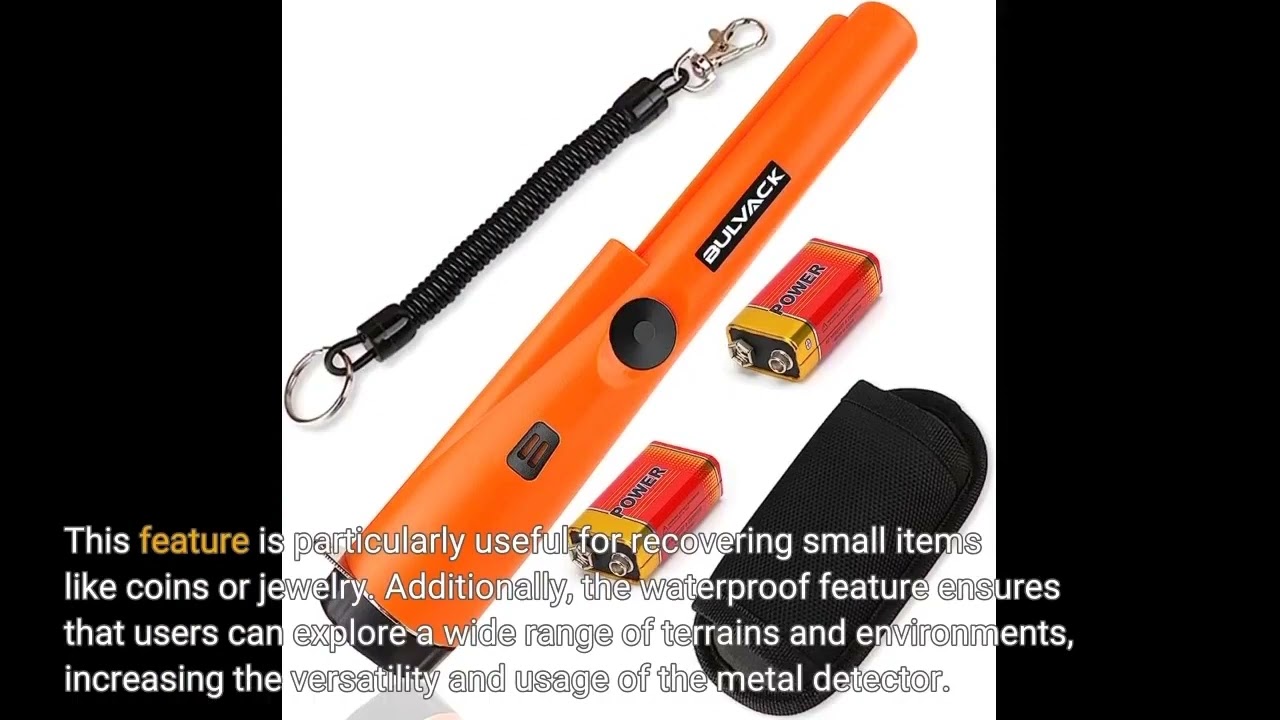 review of Professional Metal Detector pointer pinpoint Waterproof Handheld Metal Detector for M...