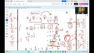 gr4, revision online sheet, envision Math, Topic 9, Fractions, how to add and Subtract Fractions