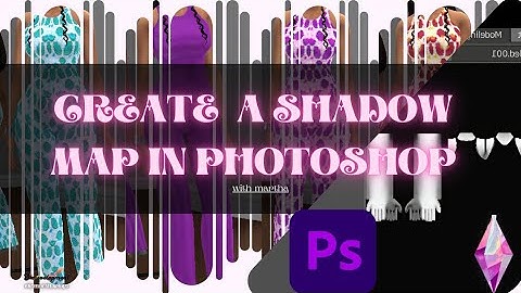 HOW TO MAKE A SHADOW MAP FROM  BLENDER BAKE IN PHOTOSHOP FOR SIMS 4CC| PART 2| VERY EASY| #sims4