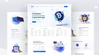 Slicing Figma Design Cryptocurrency Landing Page React TailwindCSS