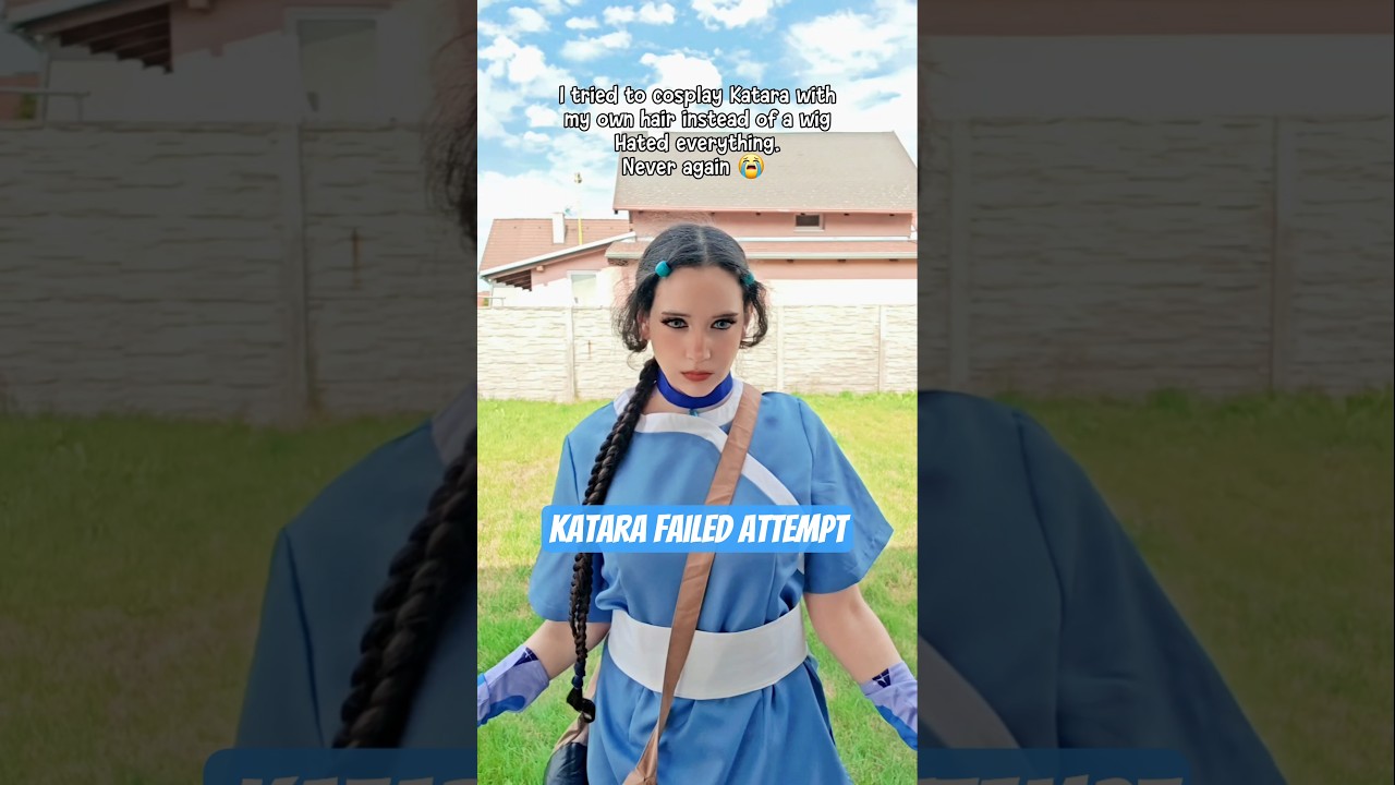 Katara cosplay failed attempt | Avatar: the last Airbender #cosplay #shorts #katara #atla