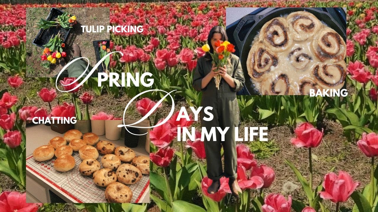 celebrating spring with lots of baked goods (a few days in my life)