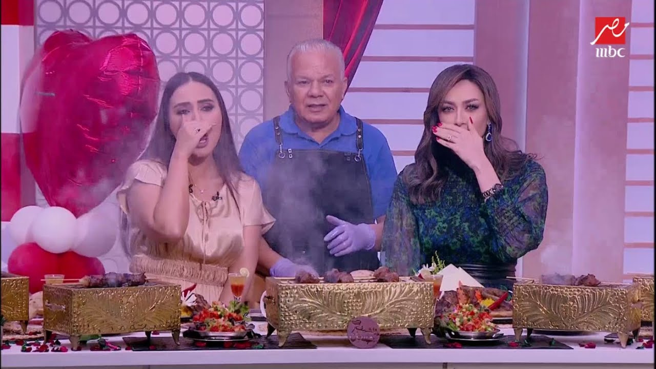 بثينة ولميس بينهوا حلقة أهلا بالستات بالزغاريط مع الشيف حسن