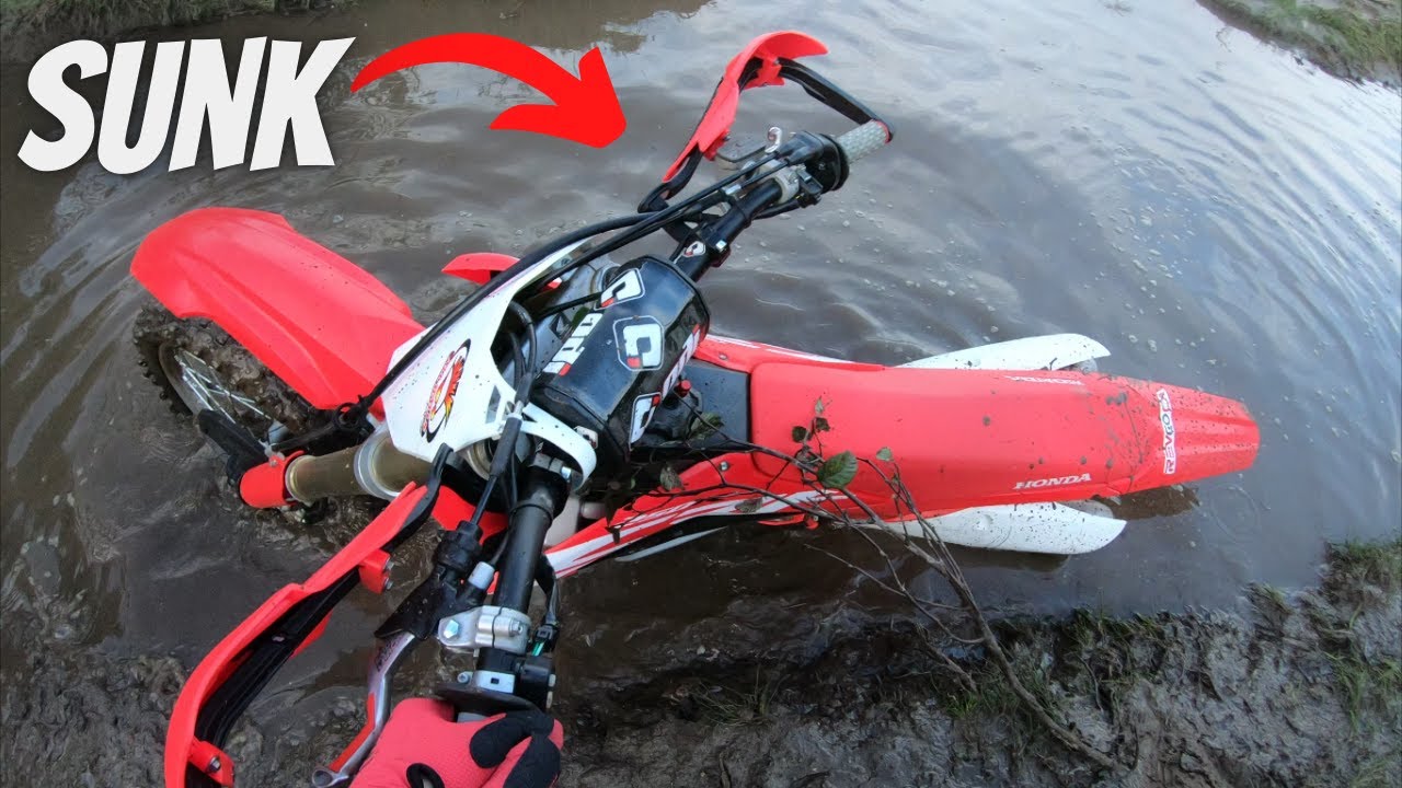 I Sank My Dirt Bike...+ Freestyle Riding #crf250r - YouTube