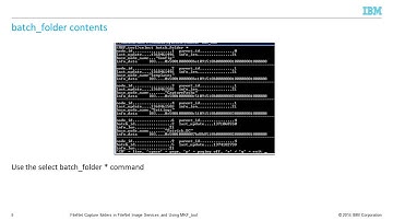 IEA FileNet Image Services CaptureFolders