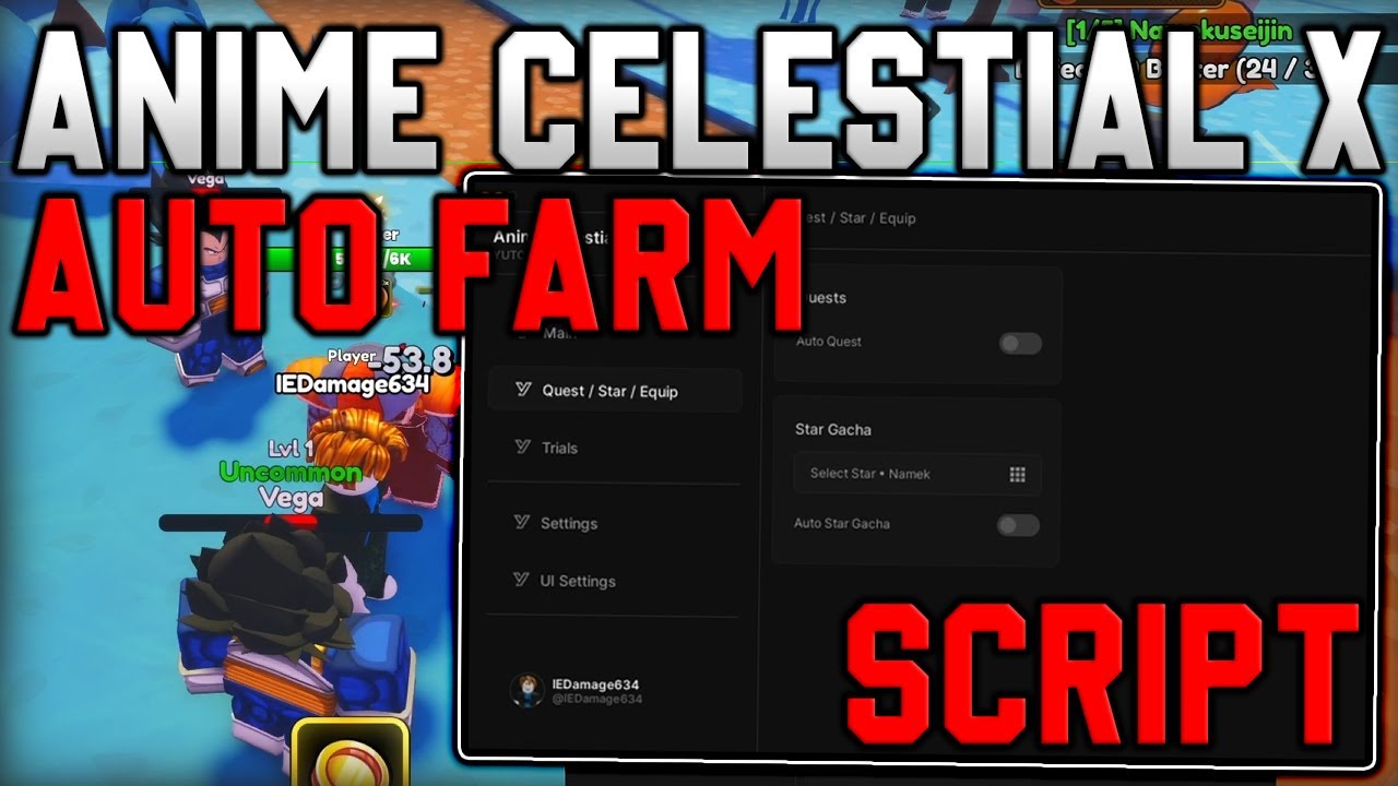 RELEASE Anime Celestial X Script Auto Farm Kill Aura Auto Stars 
