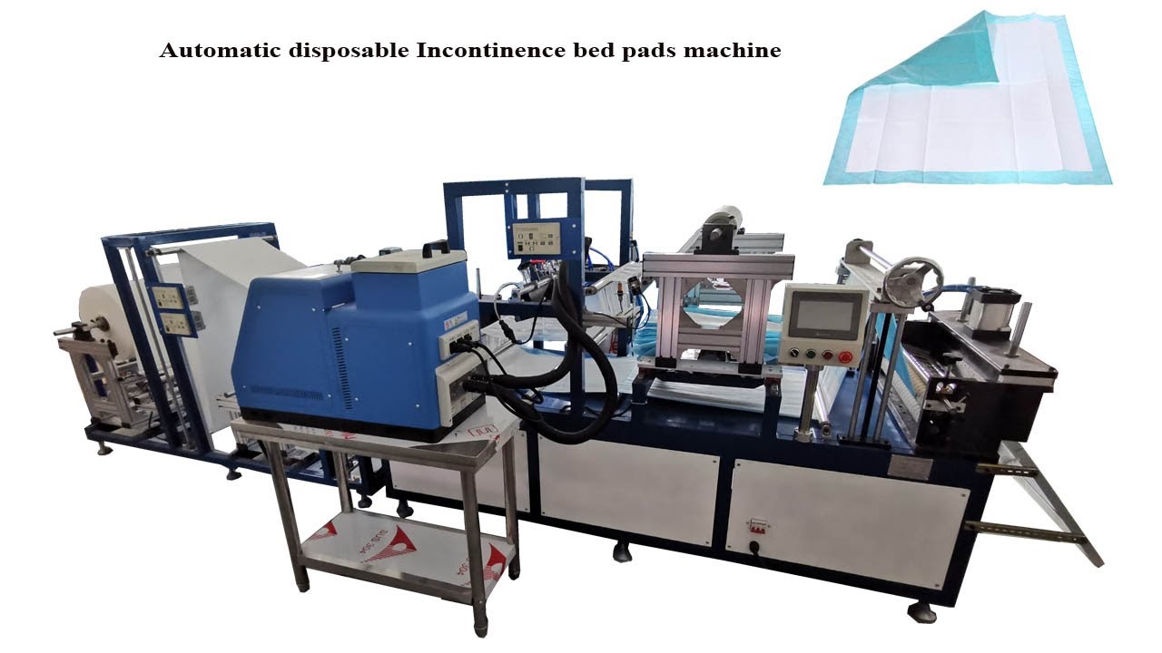 Full Automatic Disposable Under Pads Machine, Bed Pads Machine ,  Diaper Making Machine