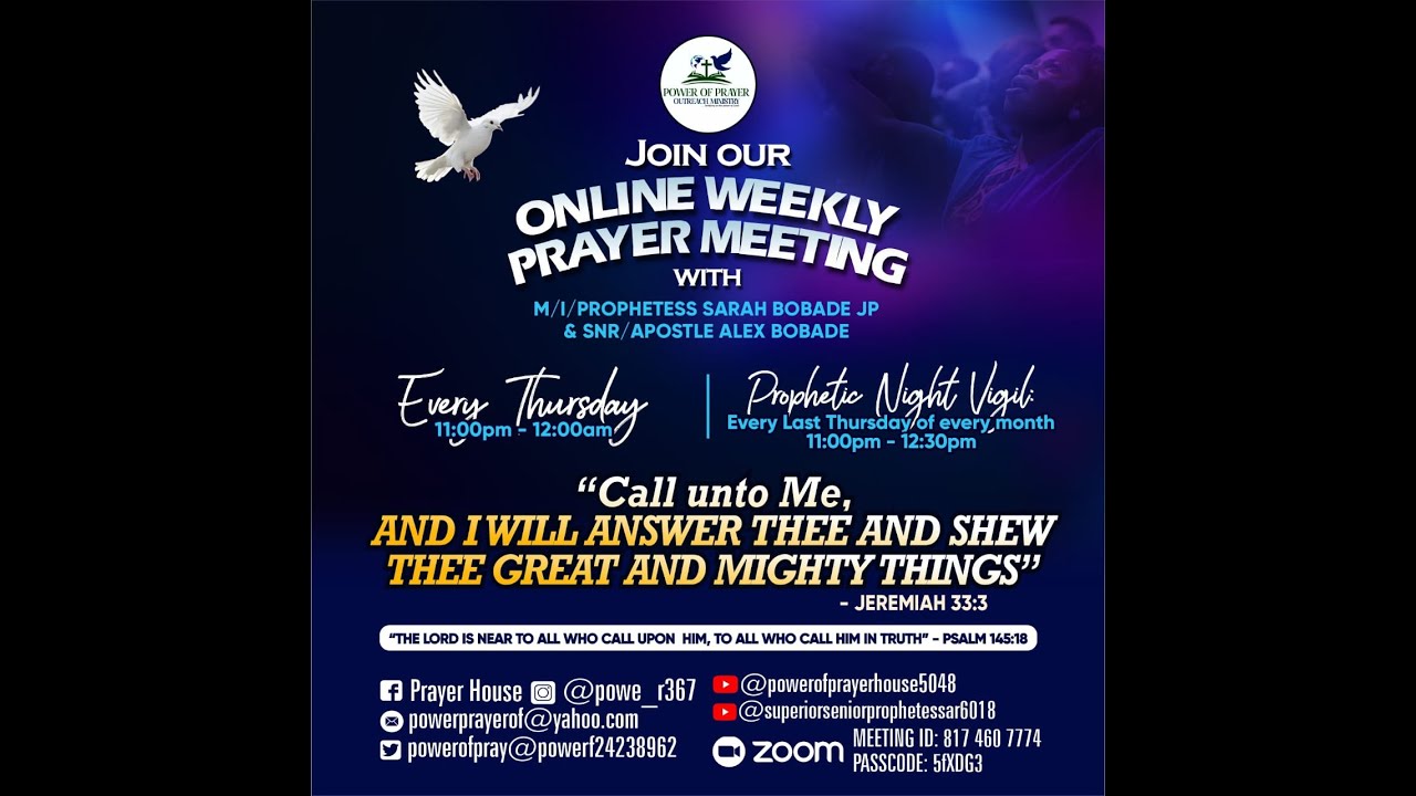 POWER OF PRAYER OUTREACH MINISTRY | DO NOT HOLD YOUR MERCY FROM ME LORD | 28/08/2024