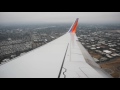 Cloudy Descent! Southwest Airlines 737-700 landing at San Jose International Airport