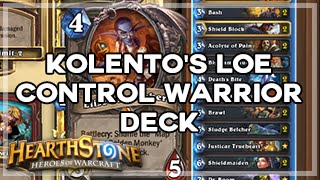 [Hearthstone] Kolentos LOE Control Warrior Deck