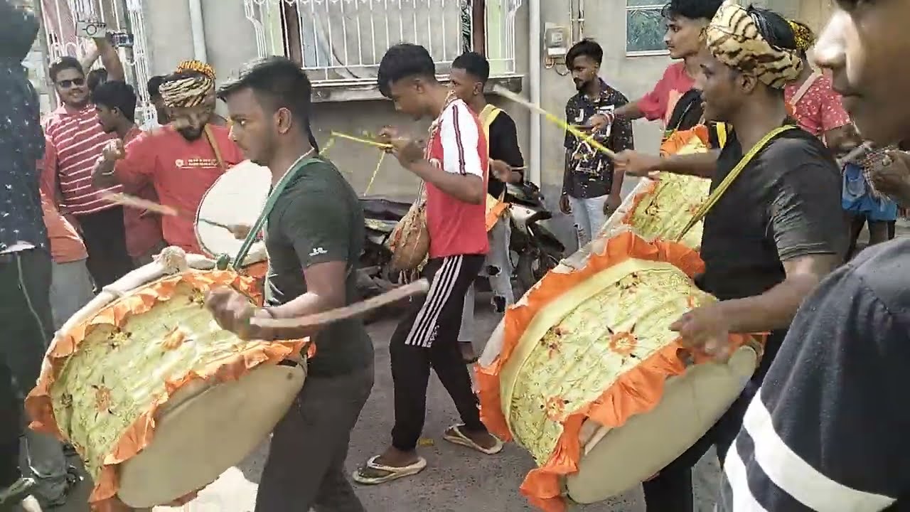 RAJ DHOL🔥🔥(6 dhol) VS MUSHA (10 dhol).. COMPETITION 2024 GANESH CHATURTHI