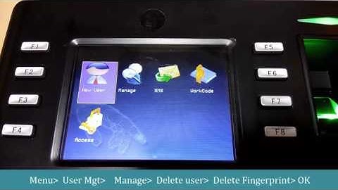 How to delete fp iclock990