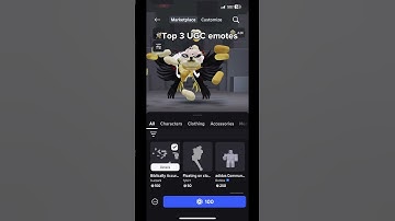 Top three UGC emotes! 😂 #roblox