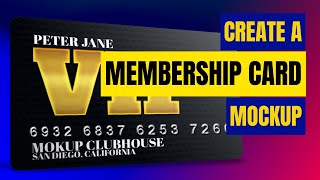 Create a Membership Card Mockup