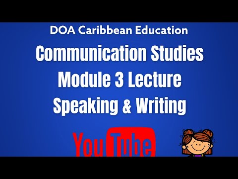 CAPE Communication Studies Module 3 Revision Tutorial (Ultimate CAPE ...