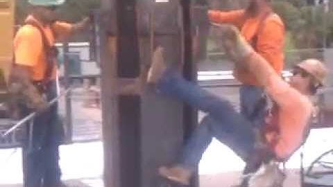 433 IRONWORKERS on SCHUFF STEEL job setting columns