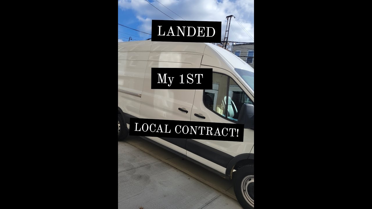 Cargo Van Business: I landed my 1st LOCAL CONTRACT!