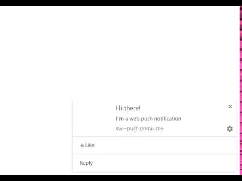 Web push!