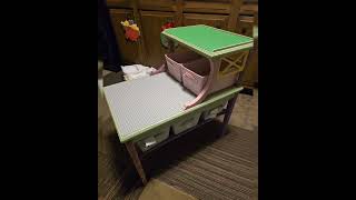 Vintage End Table Turned Into Lego Table Table