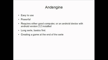 Android pre-game development with AndEngine - Vid 0 - Small talk