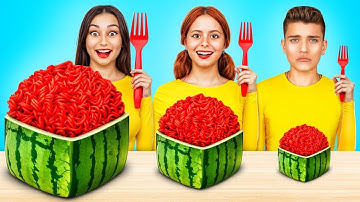 Big vs Medium vs Small Food Challenge | Giant vs Tiny Chocolate Food by X-Challenge