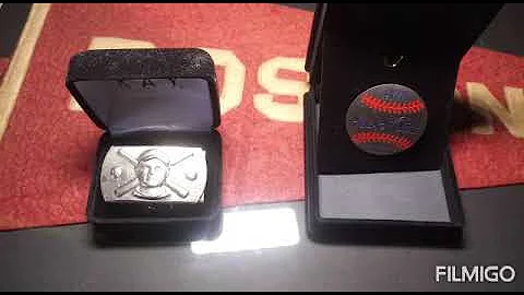 Rare "Babe Ruth Shook My Hand" pin and other pins ...