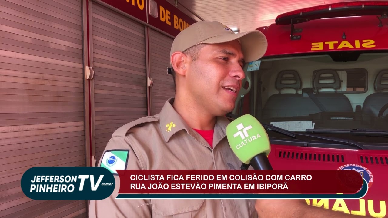 CICLISTA FERIDO EM COLISÃO COM CARRO EM IBIPORÃ 