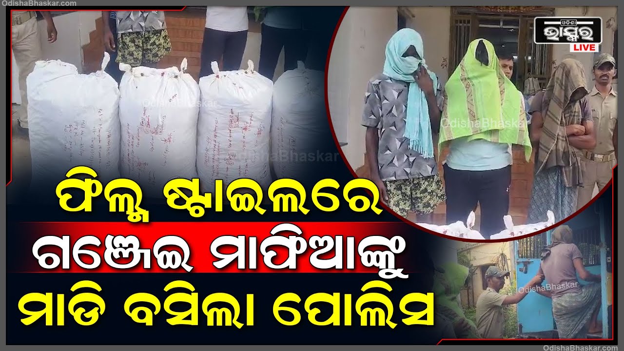 ଫିଲ୍ମ ଷ୍ଟାଇଲରେ ଦାମୀରେ ଚାଲିଥିଲା ଲକ୍ଷ ଲକ୍ଷ ଟଙ୍କାର ଗଂଜେଇ ଚାଲାଣ...ଖବର ପାଇ ମାଡିବସିଲା ପୋଲିସ