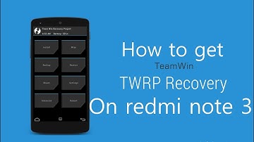 How to get TWRP 3.0.2-0(latest built) on Redmi note 3!!