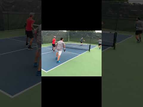 Insane pickleball point with lobs, erne, and crazy defense #shorts # ...