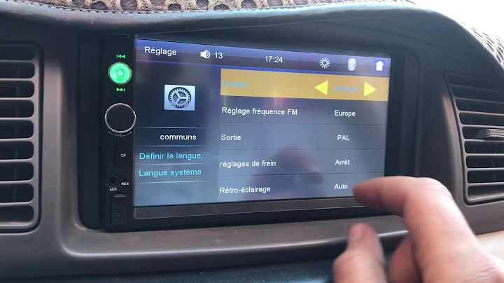 How to change Car logo in double din 7010B 7012B 7018B  تغيير شعار شاشة السيارة