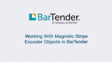 Working with Magnetic Stripe Encoder Objects