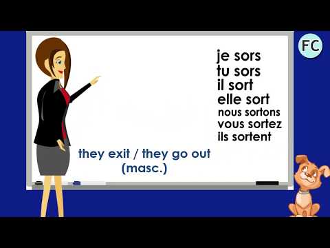 Le Verbe Sortir au Présent - To Go Out / To Exit Present Tense - French Conjugation