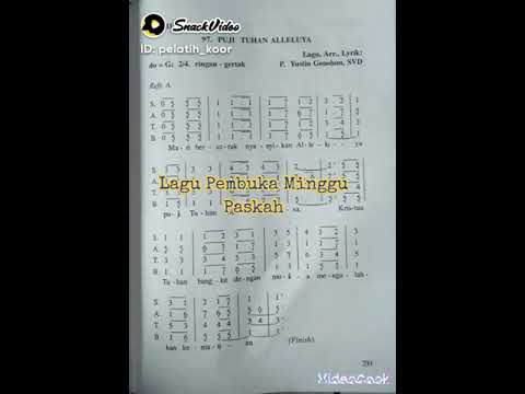 Teks Lagu Minggu Paskah, Puji Tuhan Alleluya #katolik #lagurohani #katolikpedia #paskah