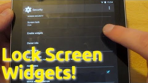 Enable Lock Screen Widgets - Android 4.4 Snack Tip!